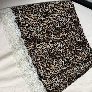 Victoria's Secret Gray Leopard Print Skirt